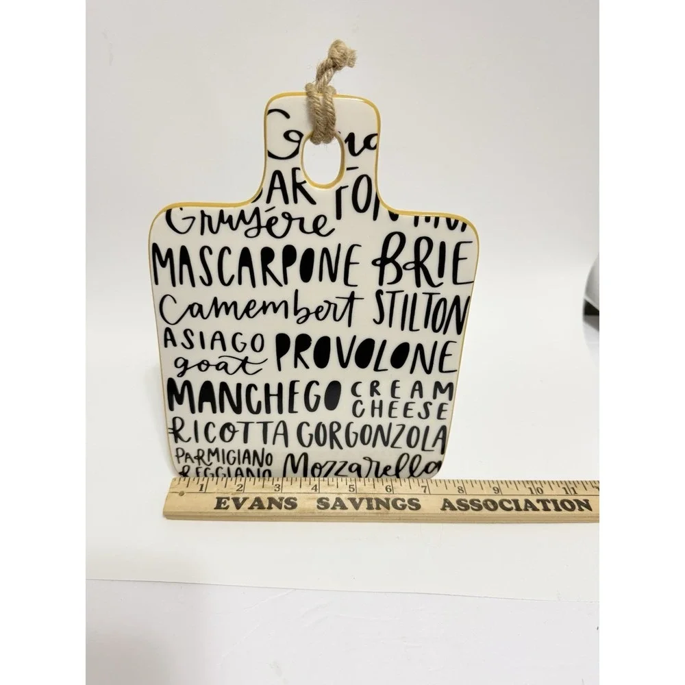 Farmhouse Cheese Board Wall Decor Earthenware Charcuterie Kitchen‎ Plaque 9